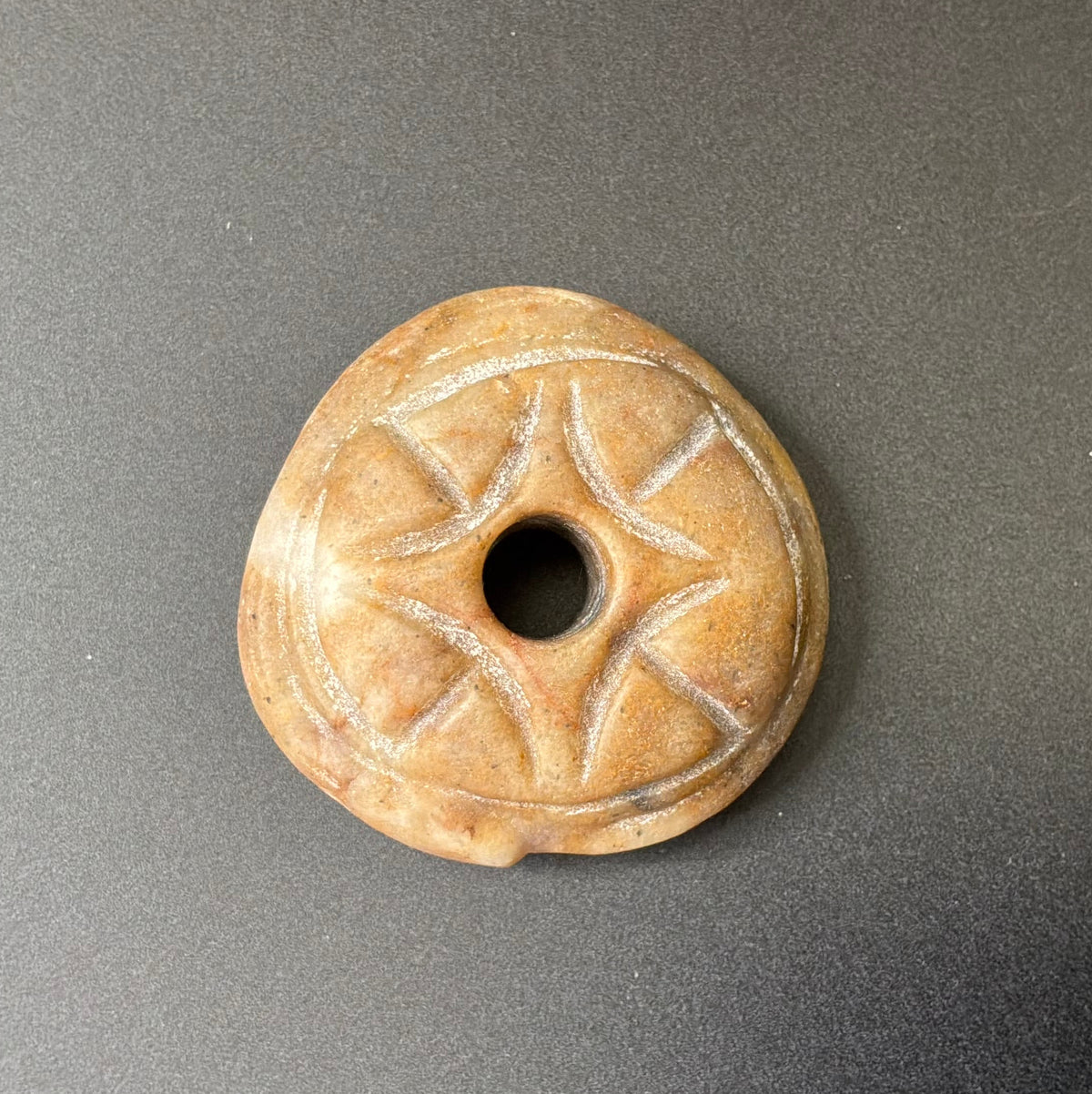 Anglo Saxon Quartz Ouroboros Amulet