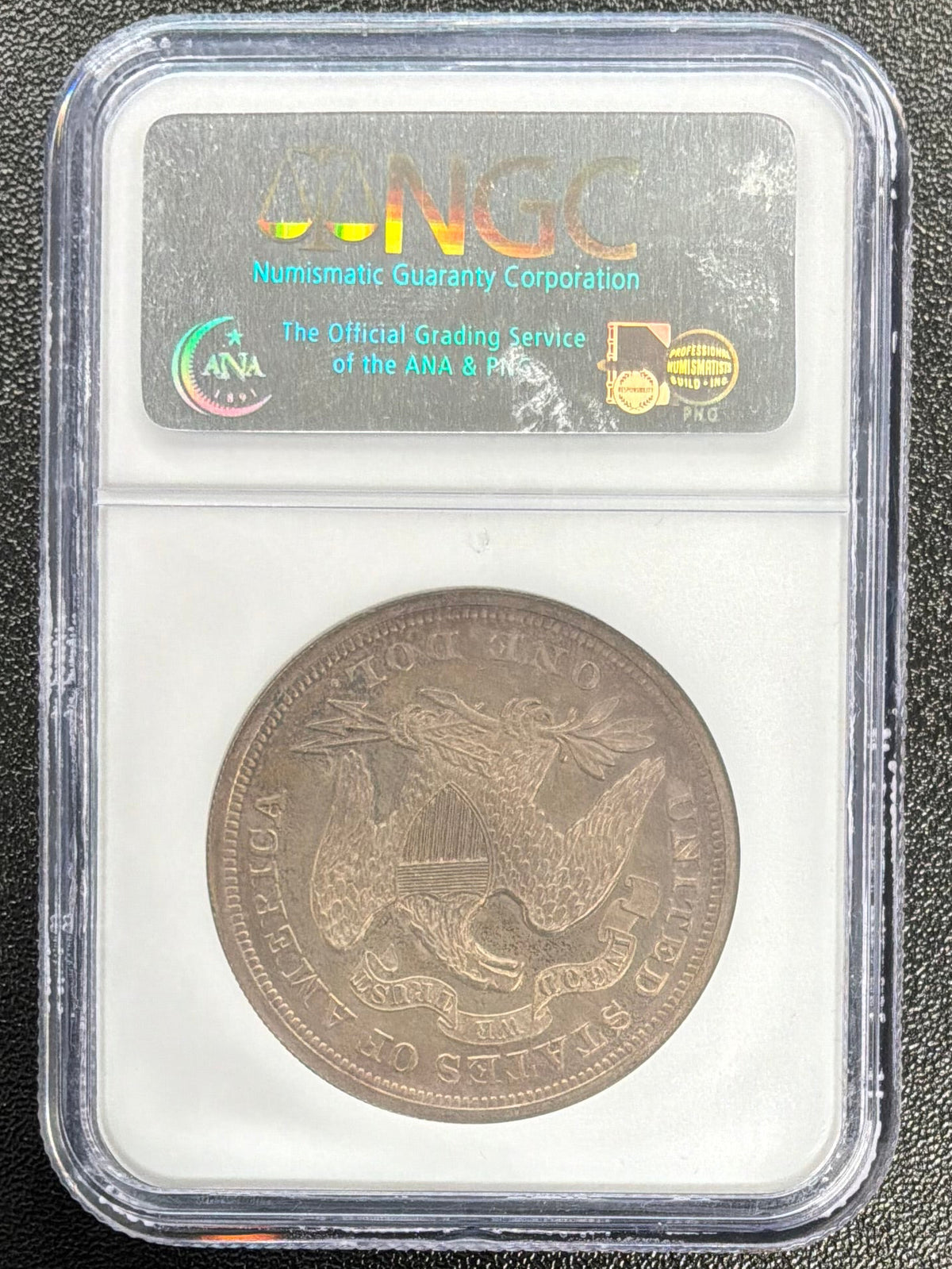 1866 Motto Seated Liberty Dollar Proof-63 Cameo