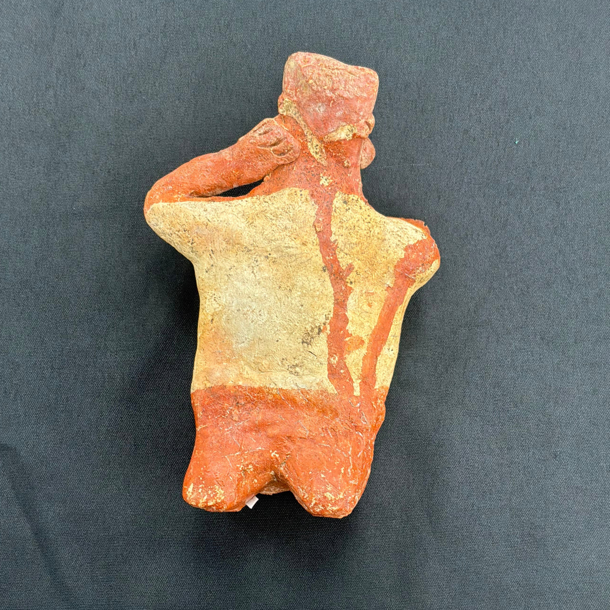 Seated Female Pottery Figure