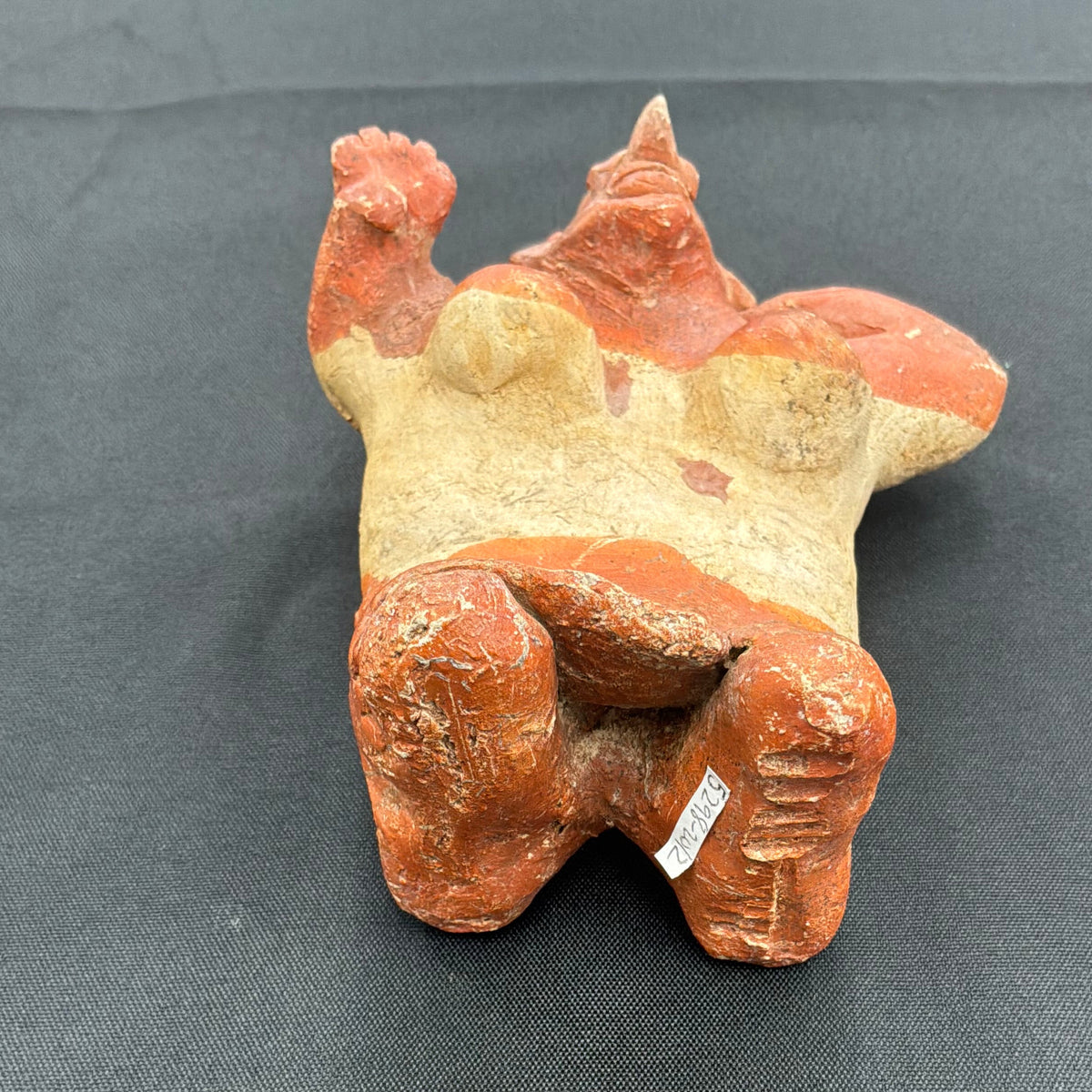 Seated Female Pottery Figure